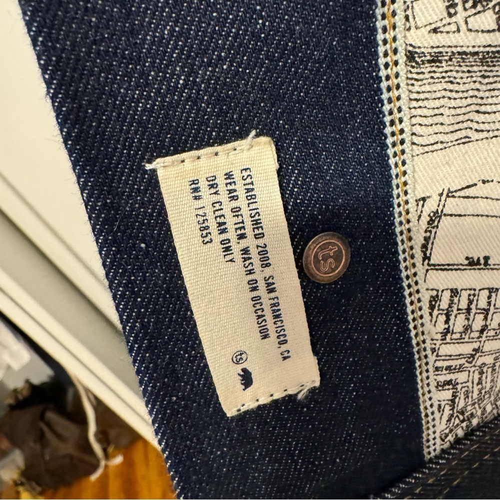 Taylor Stitch Long Haul Dark Denim Jacket 42 - Picture 7 of 8